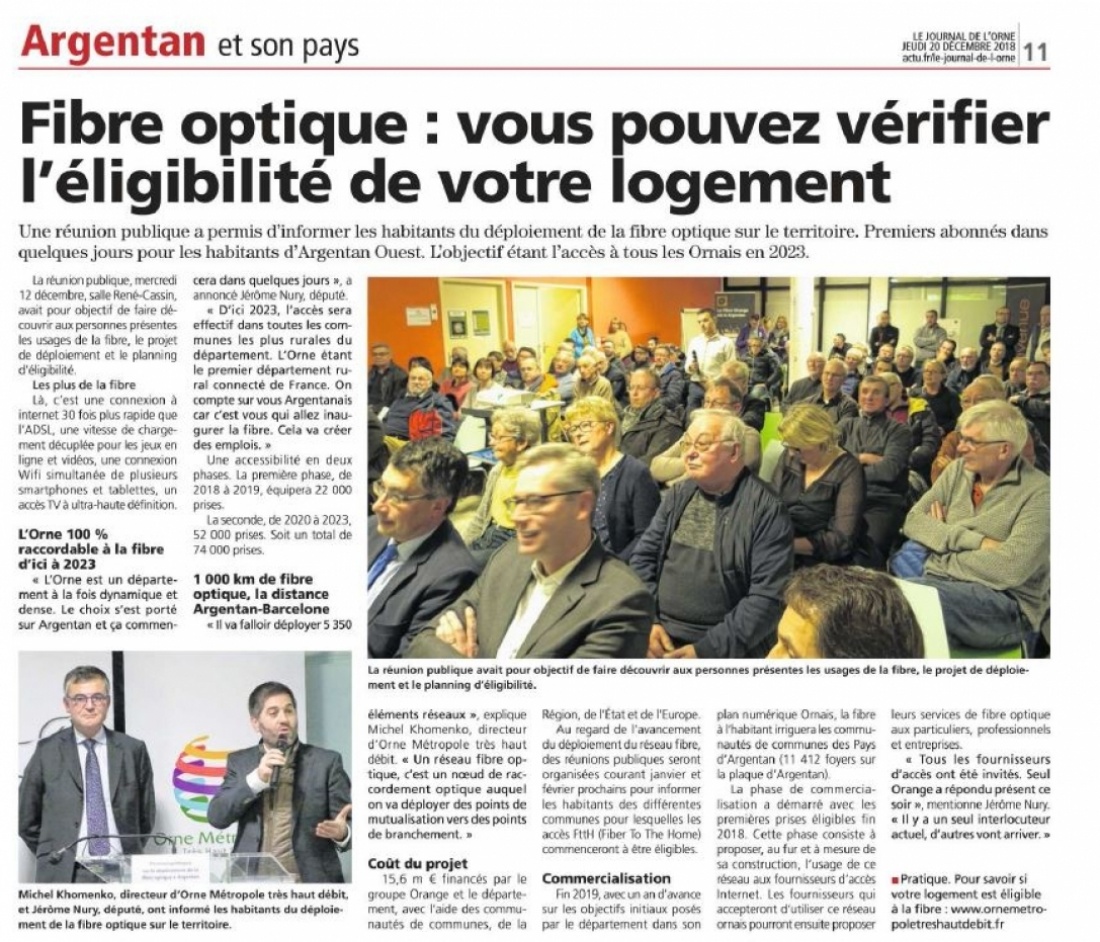Type  source : Journal - Crédit Le Journal de L'Orne du  20/12/2018